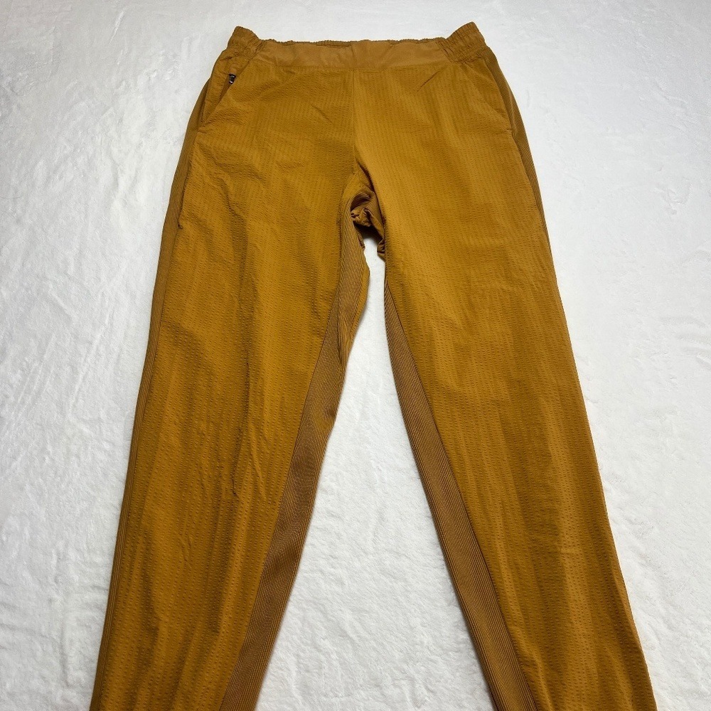 Athleta Textured Brooklyn Jogger Spiced Ochre Pants‎ Womens 6
